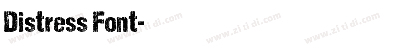 Distress Font字体转换